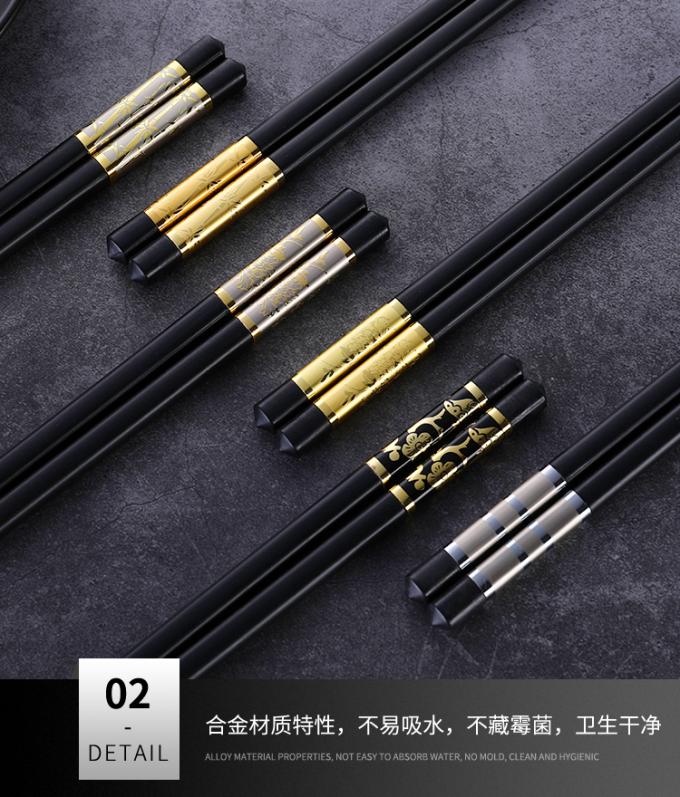 Не палочки стеклоткани китайского стиля судомойки скида безопасные с золотой штемпелевать 0