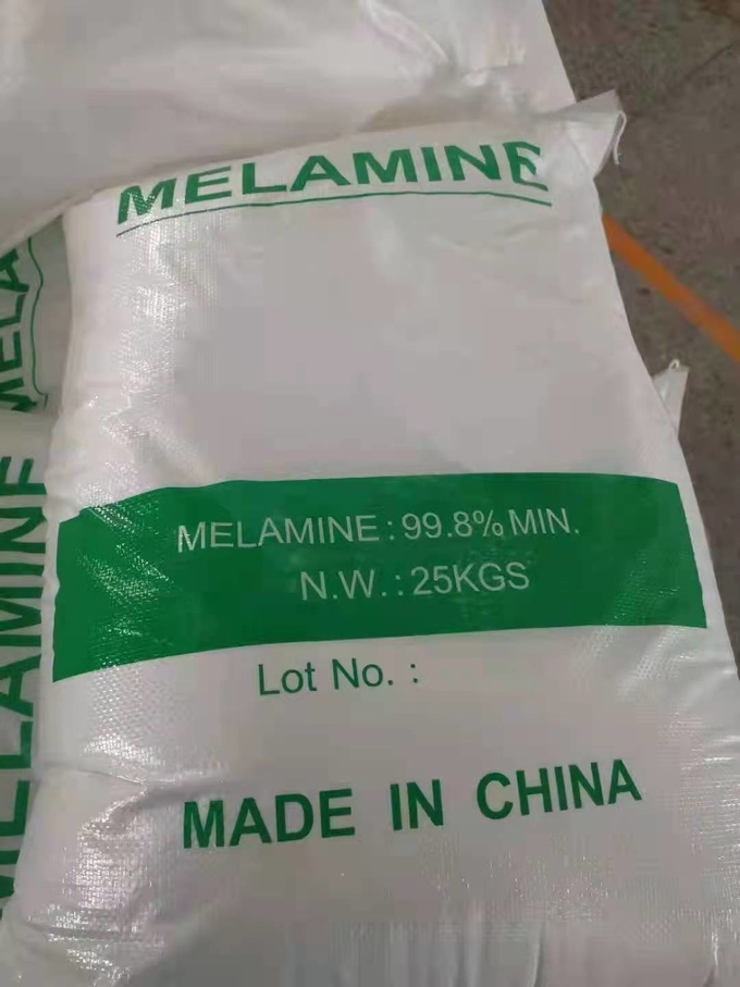 Белый меламин очищенности 99,8% пудрит CAS 108-78-1 для переклейки/ламинатов 4