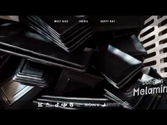 Небольшая плита соуса с подгонянной этикетой путем использование порошка смолы формальдегида мочевины