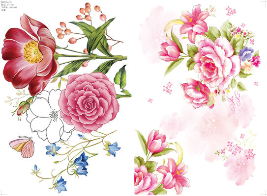 Хорошая цена. Напечатанная декальная бумага с настраиваемым узором для меламинной посуды размером 59*44 см онлайн