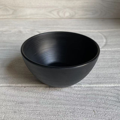 Хорошая цена. Черная меламиновая миска, 100% пищевой меламин, настраиваемый логотип онлайн