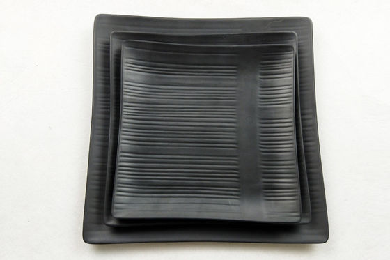 Хорошая цена. Оптовая небьющаяся черная матовая меламиновая миска - устойчивая к царапинам посуда в корейском стиле онлайн