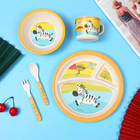 Cartoon Durable Melamine Dinnerware Sets Customized Logo For Restaurant
