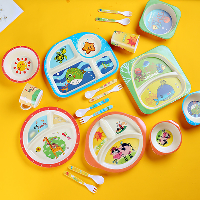 Хорошая цена. Tableware волокна меламина качества еды бамбуковый как подарок для детей онлайн