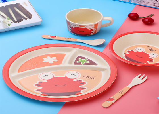 Хорошая цена. Детей волокна Eco наборы Dinnerware меламина дружелюбных бамбуковые онлайн