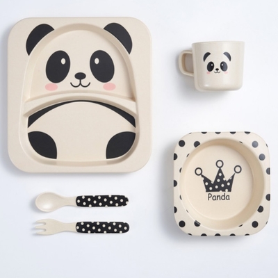 Хорошая цена. Набор Tableware облегченных Multicolor бамбуковый детей шара волокна онлайн