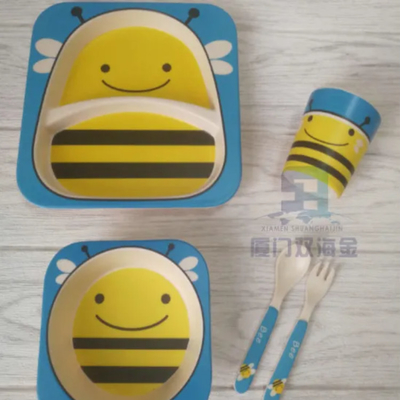 Хорошая цена. Dinnerware детей домочадца бамбуковый, бамбуковый Dinnerware волокна онлайн